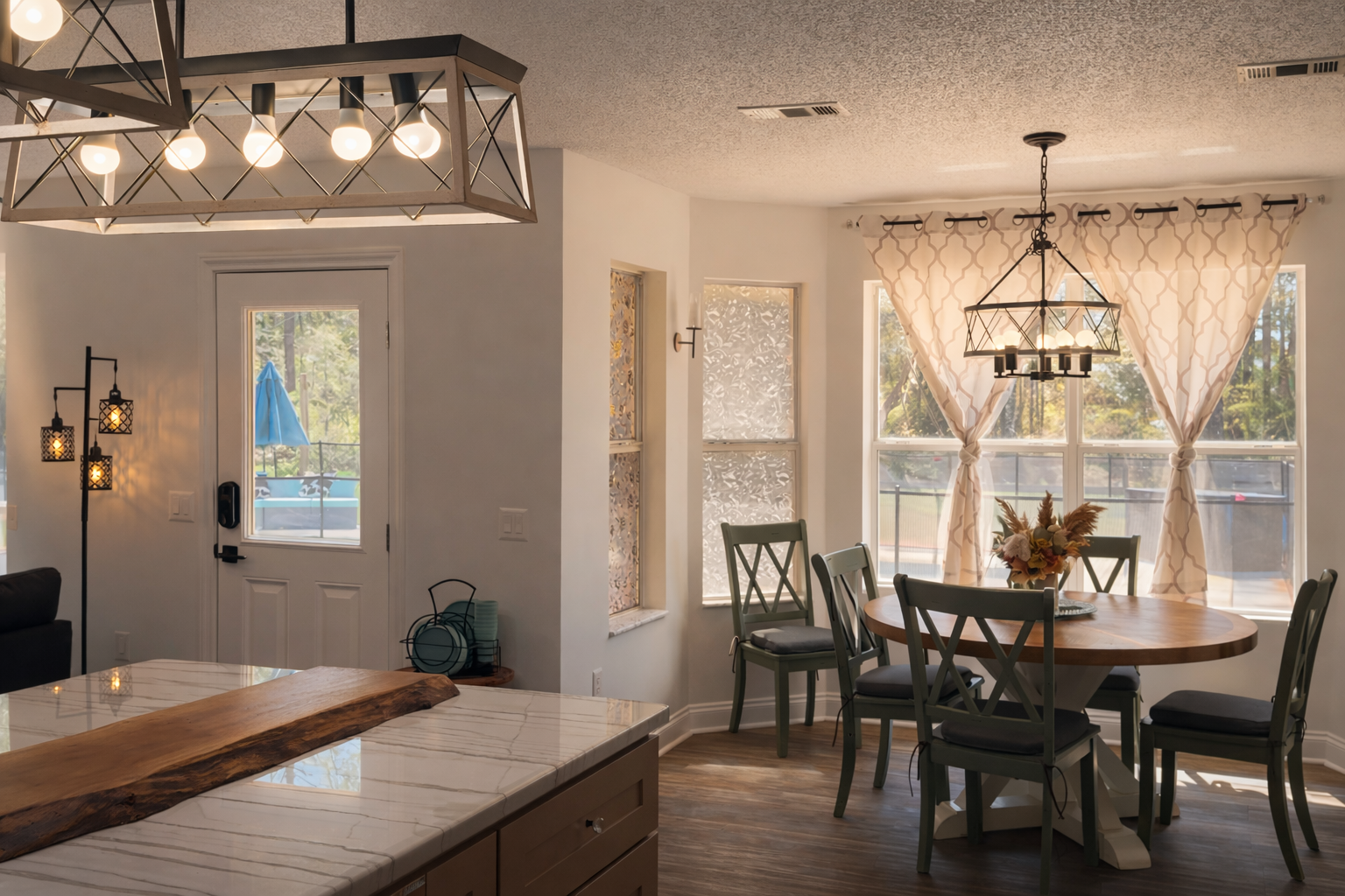 Kitchen Overlooking Backyard