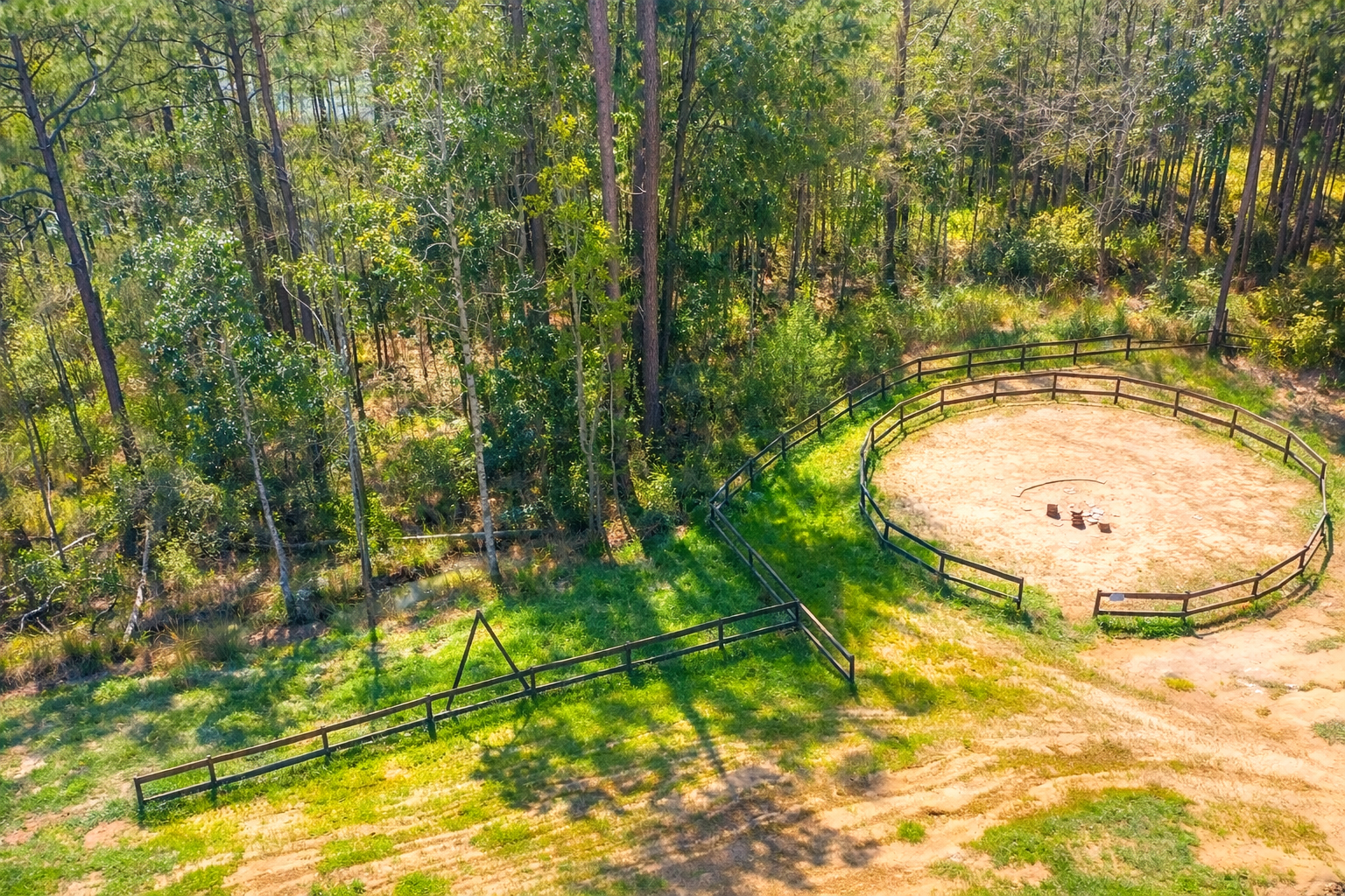 Outdoor Ariel Shot of Backyard
