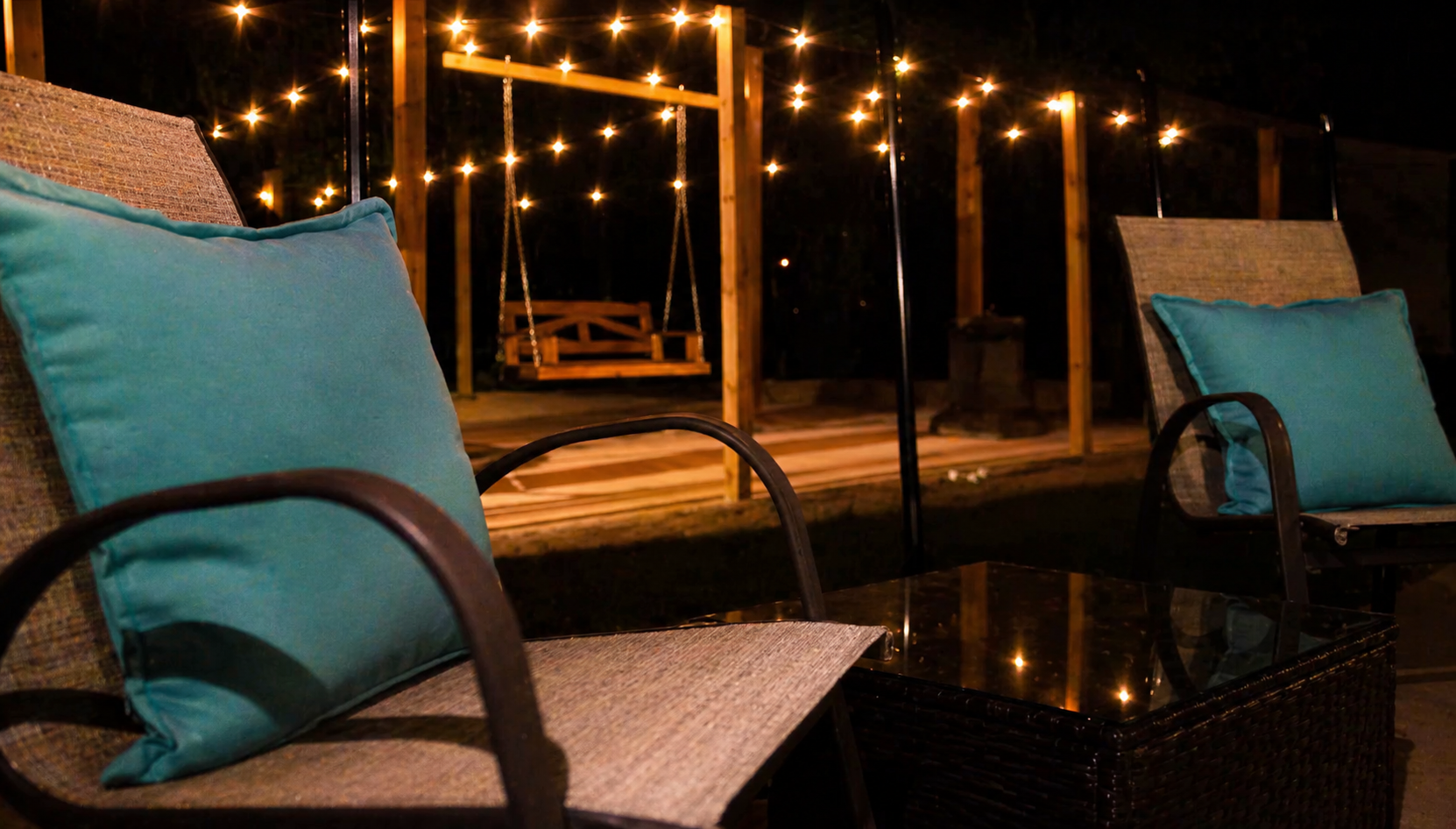 Outside Patio at Night