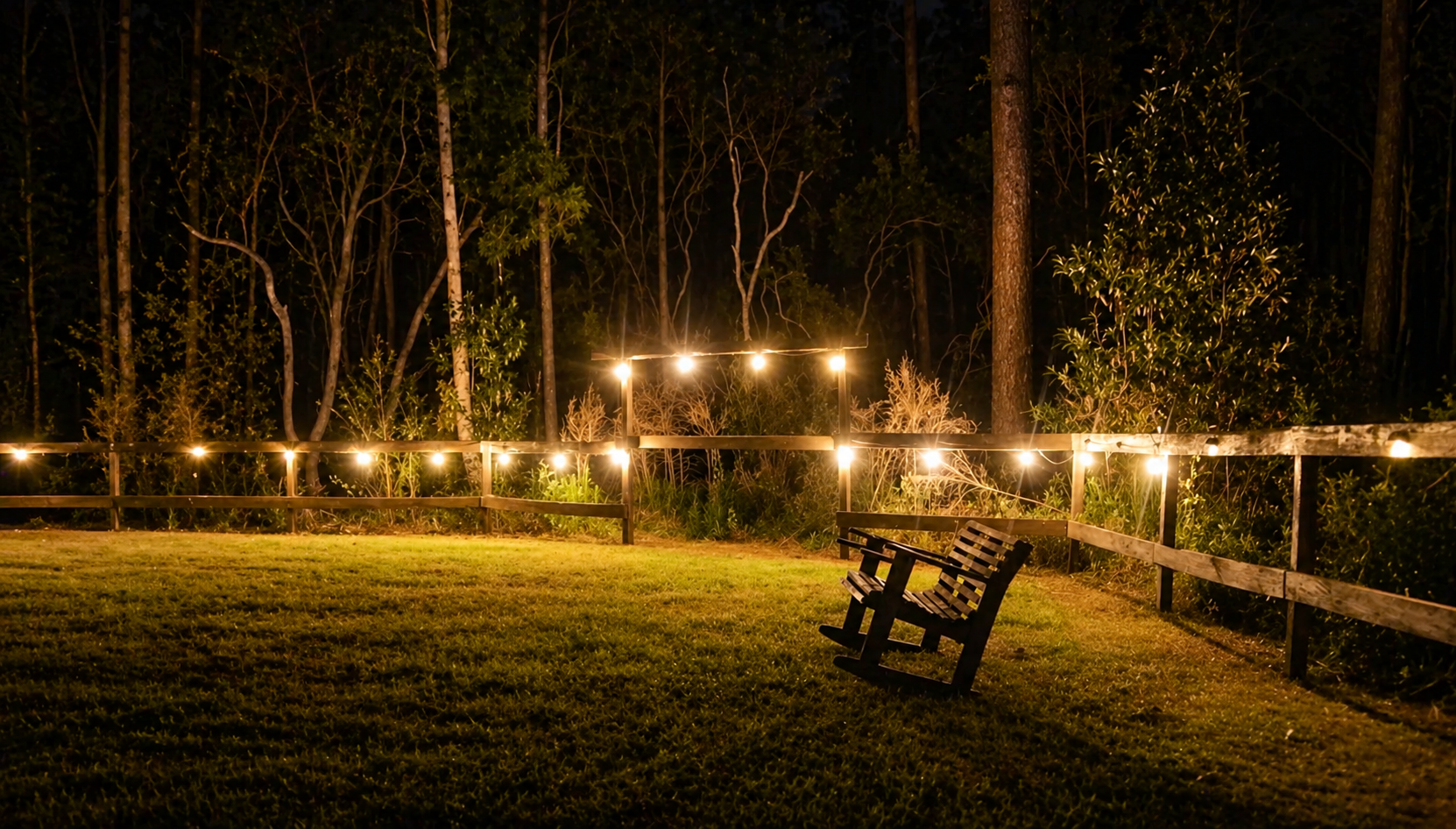 Outdoor Backyard at Night